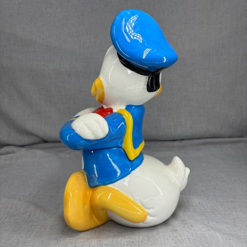 Walt Disney Treasure Craft Donald Duck Ceramic Cookie Jar Vintage Retired